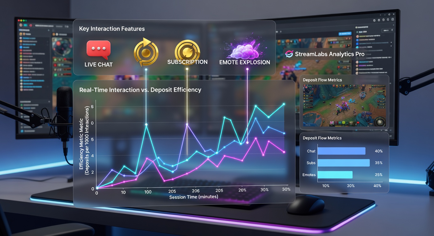 Visualisierung von Einzahlungsdaten und Interaktionsmustern in Live-Gaming-Streams