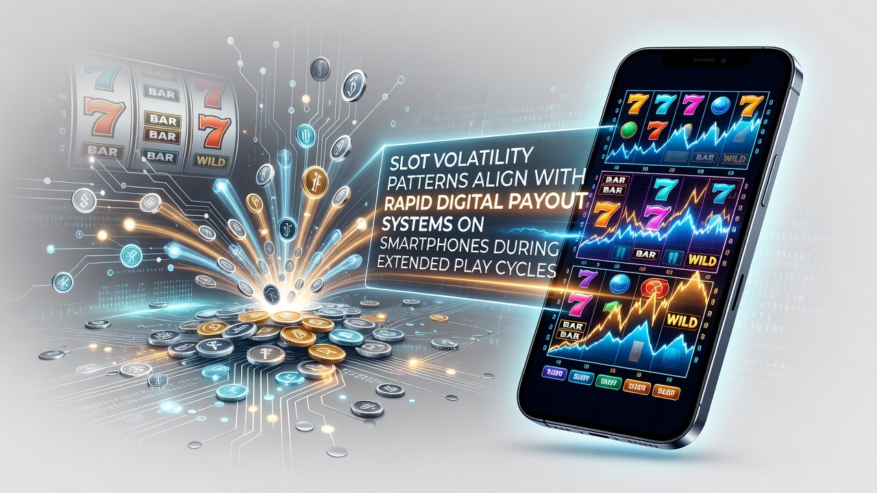 Smartphone-Display mit laufendem Slot-Spiel und sichtbarer Auszahlungsbenachrichtigung während einer langen Session