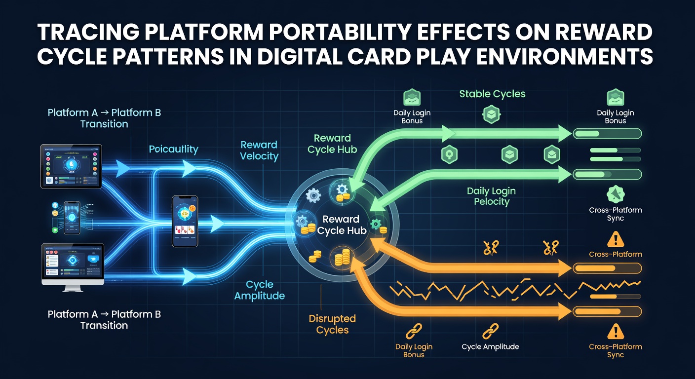 Diagramme zeigen Portabilitätseffekte auf Belohnungszyklen in mobilen Kartenspielen