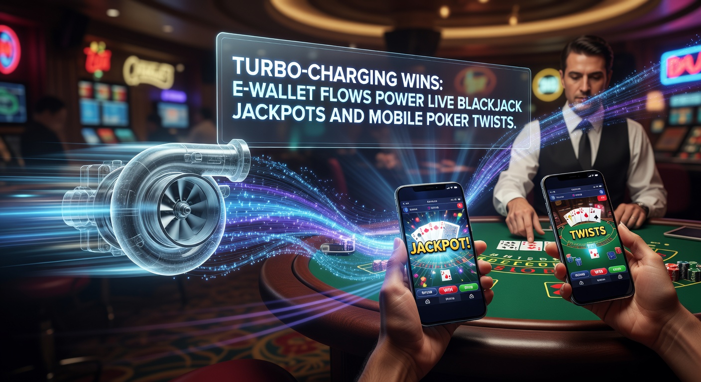 Dynamisches Live-Blackjack-Spiel mit progressivem Jackpot und E-Wallet-Symbolen auf einem Mobilgerät